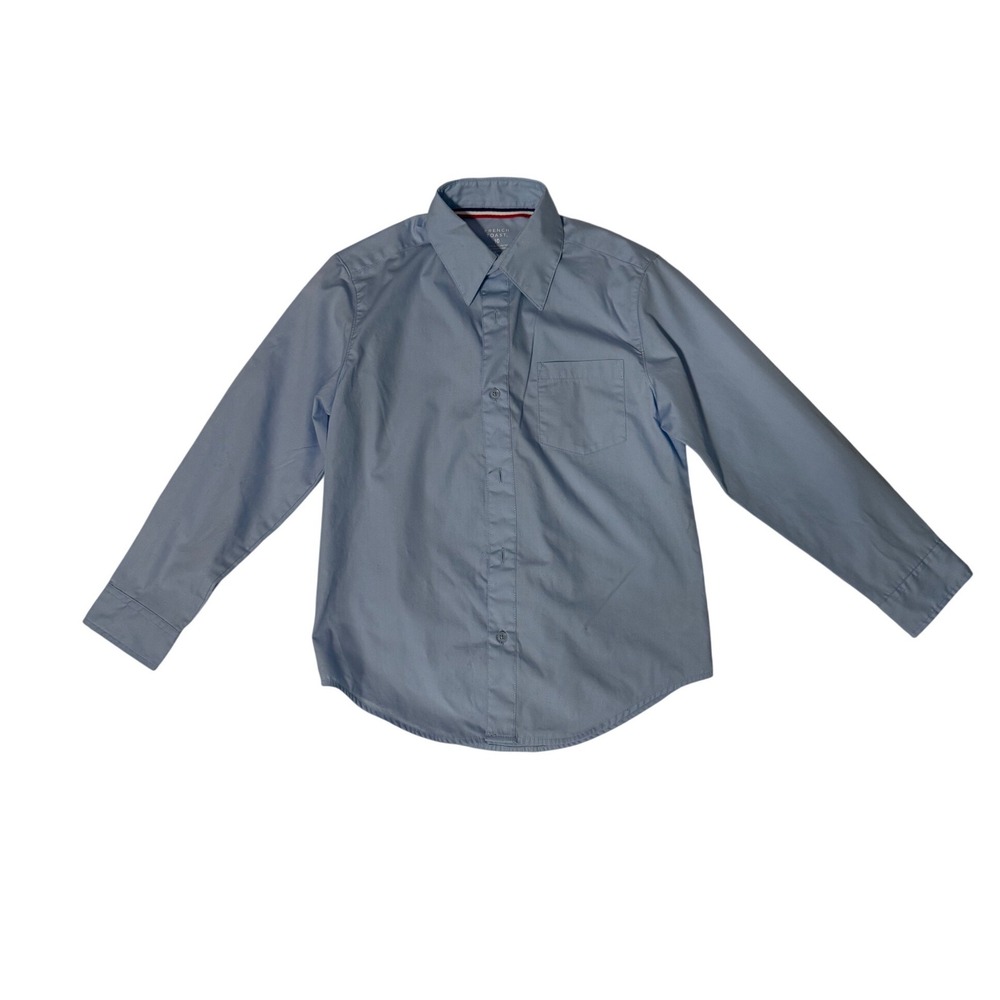 French Toast Light Blue Long Sleeve‎ Button Down Collared Shirt Kids Size 10